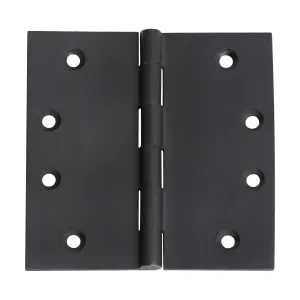 2974 Hinge Fixed Pin Matte Black H100xW100mm