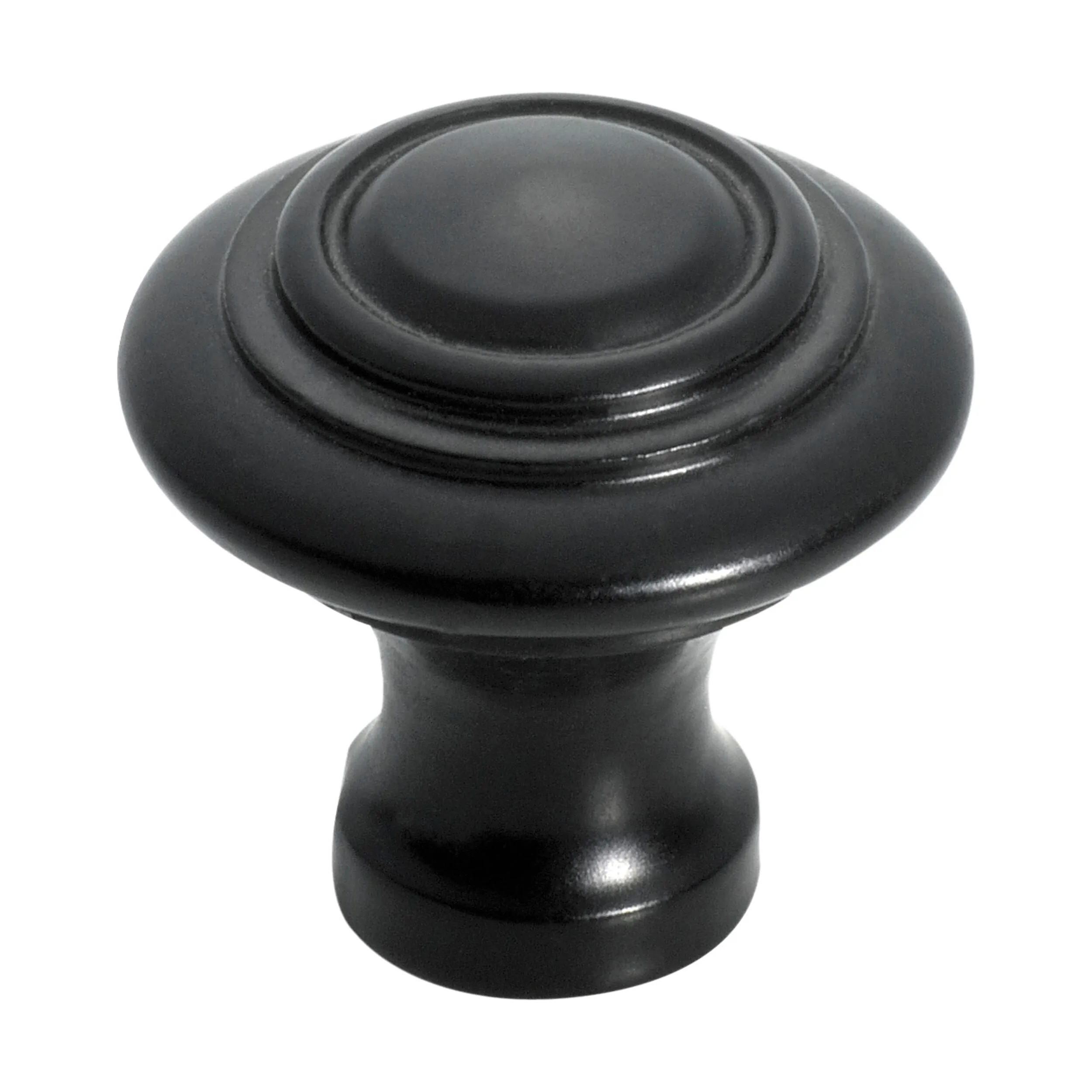 3687 Cupboard Knob Domed Iron Matte Black D25xP24mm