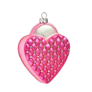 4" Quilted Pink Purse Ornament