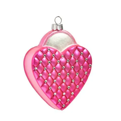 4" Quilted Pink Purse Ornament