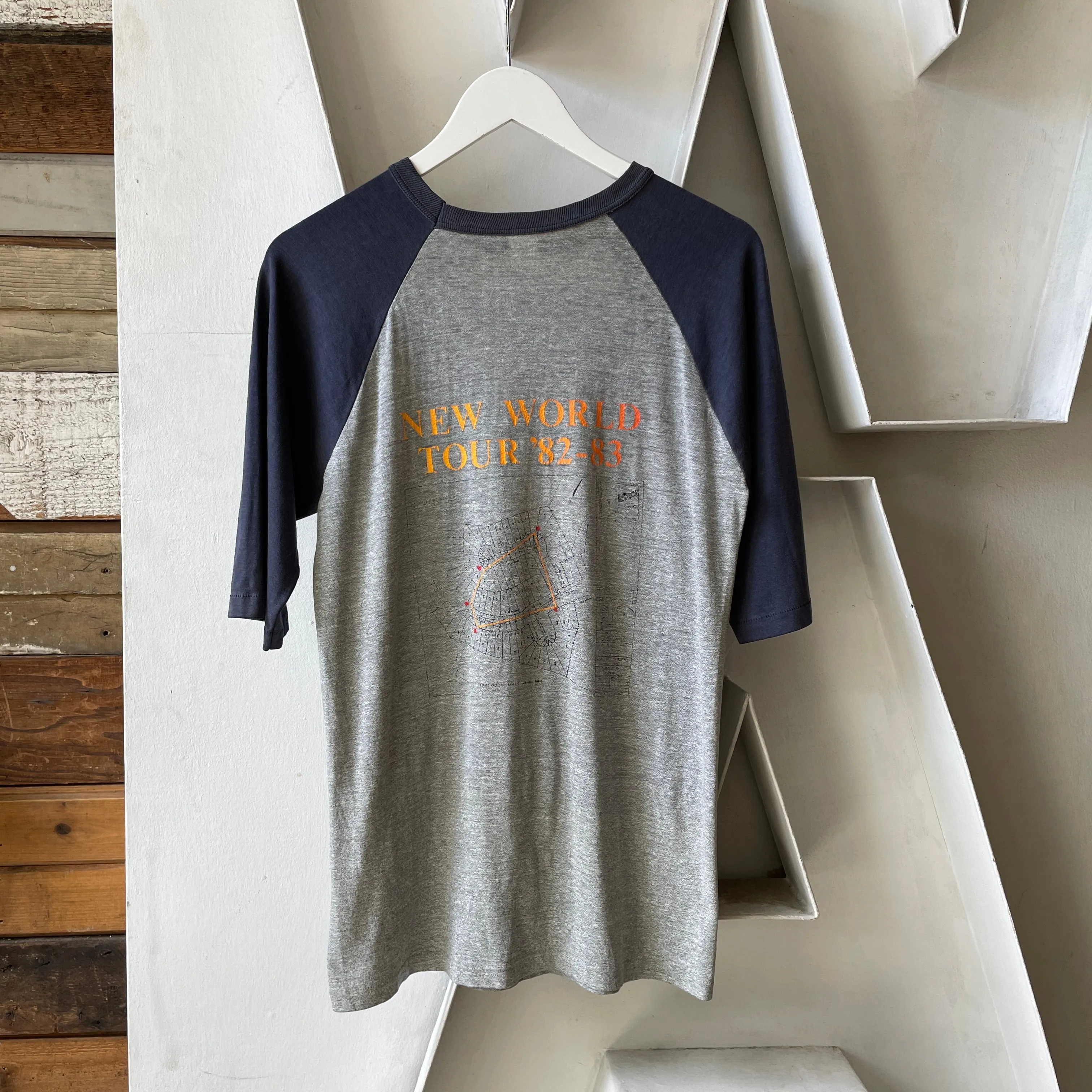 80’s Rush Signals Tour Raglan Tee - Medium