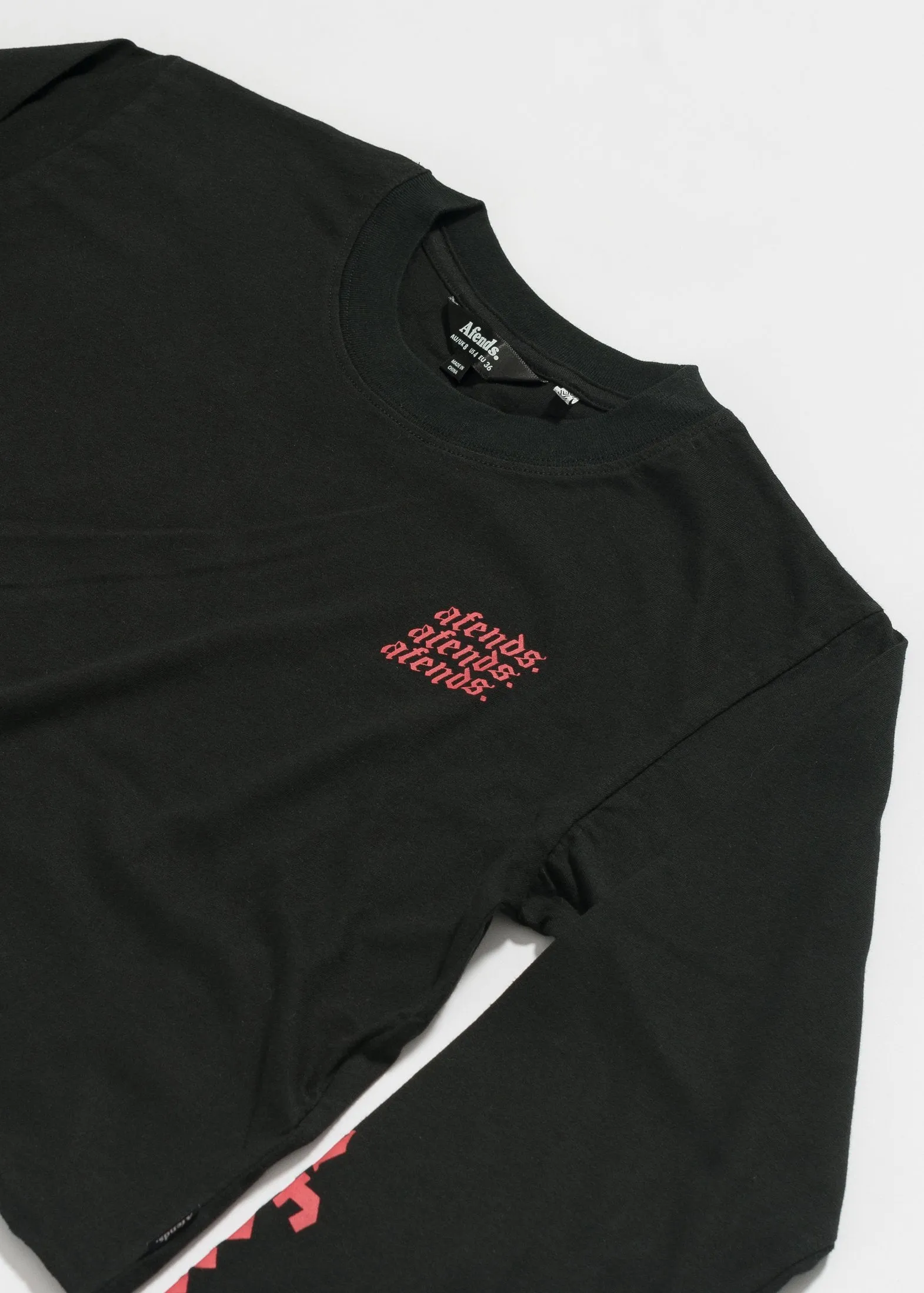 Afends Womens Pentagram - Long Sleeve Crop Tee