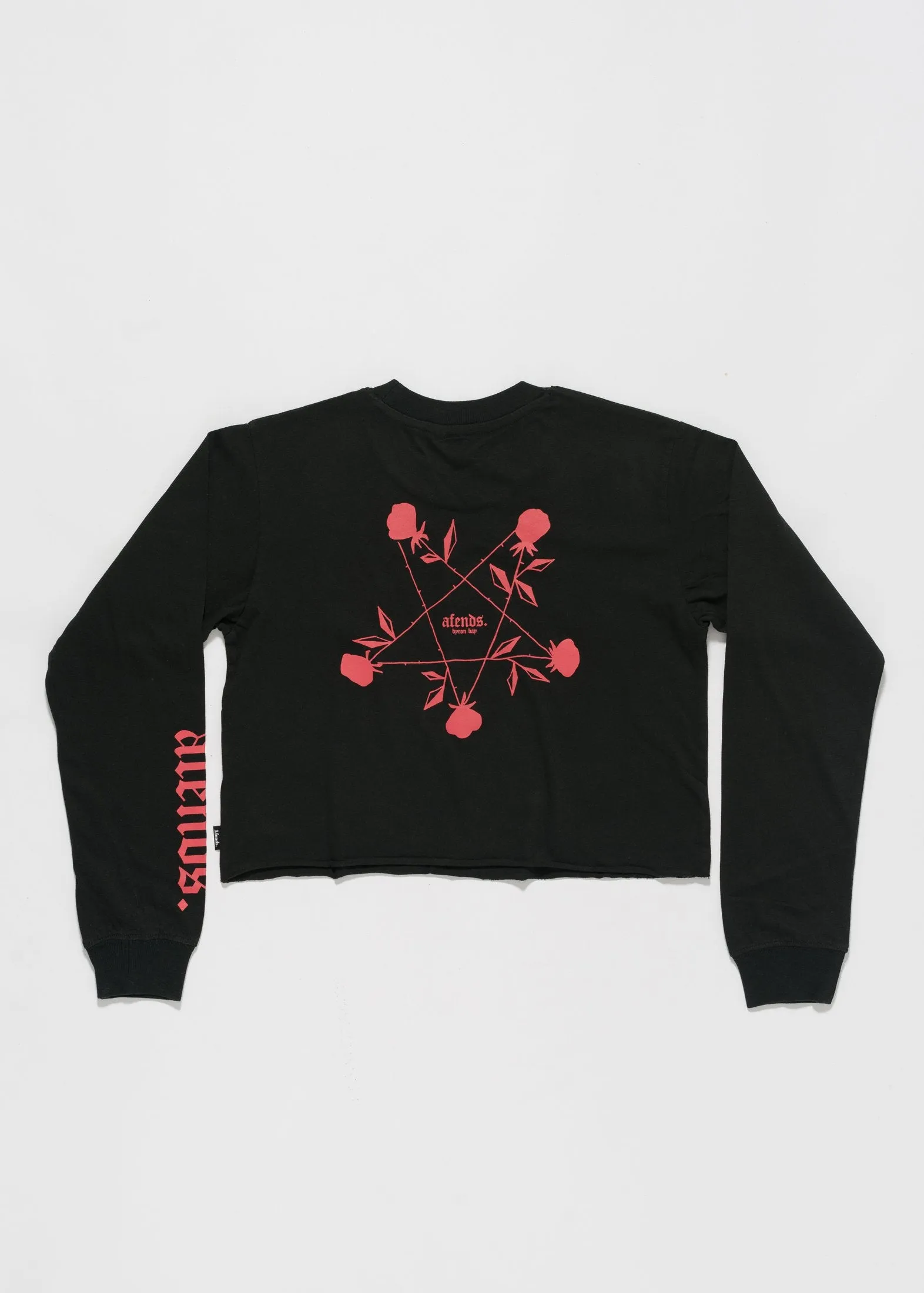 Afends Womens Pentagram - Long Sleeve Crop Tee