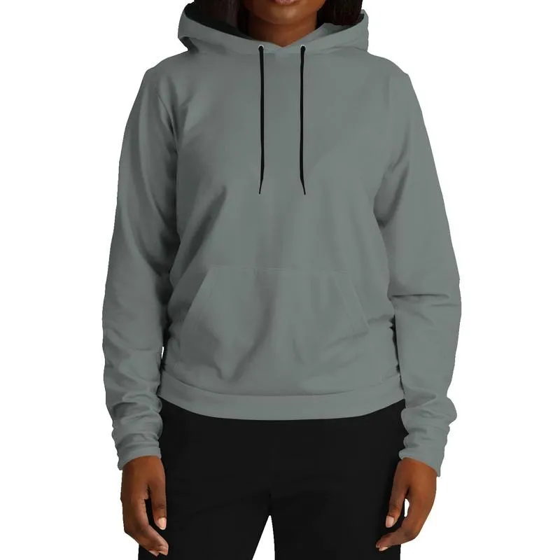 Ash Gray Hoodie | Unisex | with PLUS sizes | Medium Dark Pale Green Gray | C10M0Y10K60