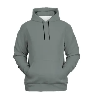 Ash Gray Hoodie | Unisex | with PLUS sizes | Medium Dark Pale Green Gray | C10M0Y10K60