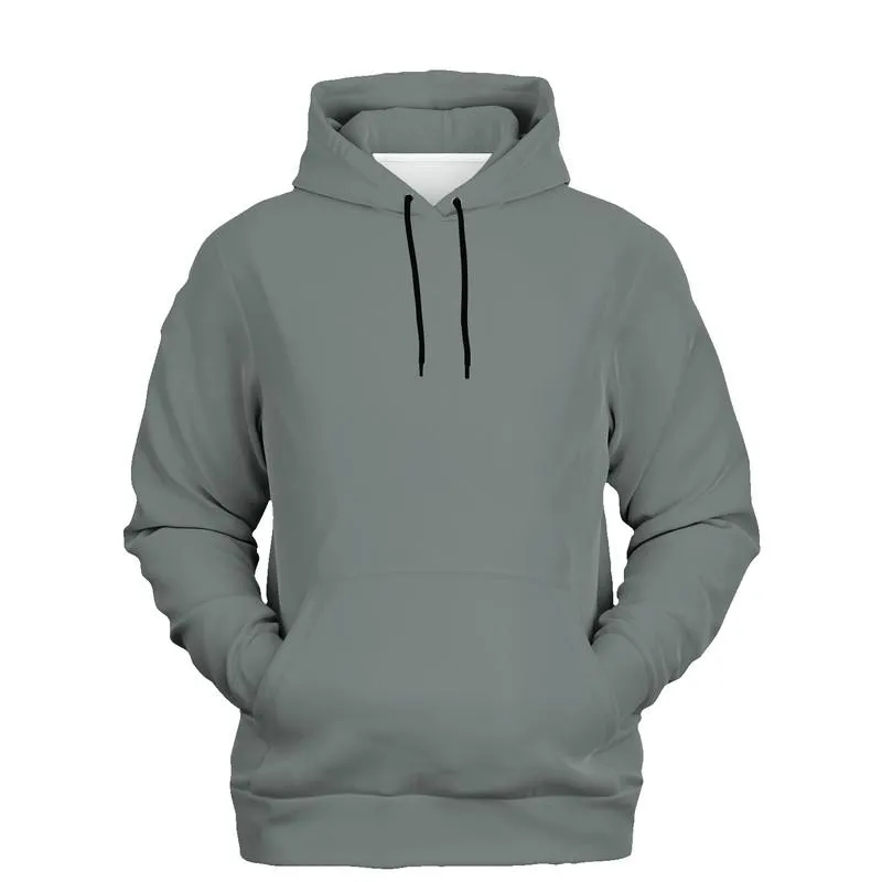 Ash Gray Hoodie | Unisex | with PLUS sizes | Medium Dark Pale Green Gray | C10M0Y10K60