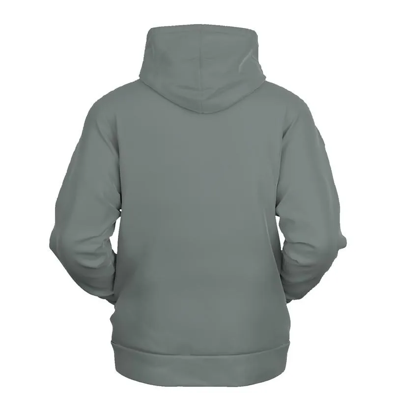 Ash Gray Hoodie | Unisex | with PLUS sizes | Medium Dark Pale Green Gray | C10M0Y10K60