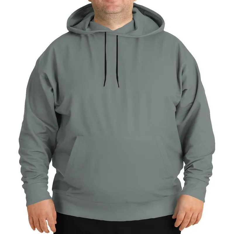 Ash Gray Hoodie | Unisex | with PLUS sizes | Medium Dark Pale Green Gray | C10M0Y10K60