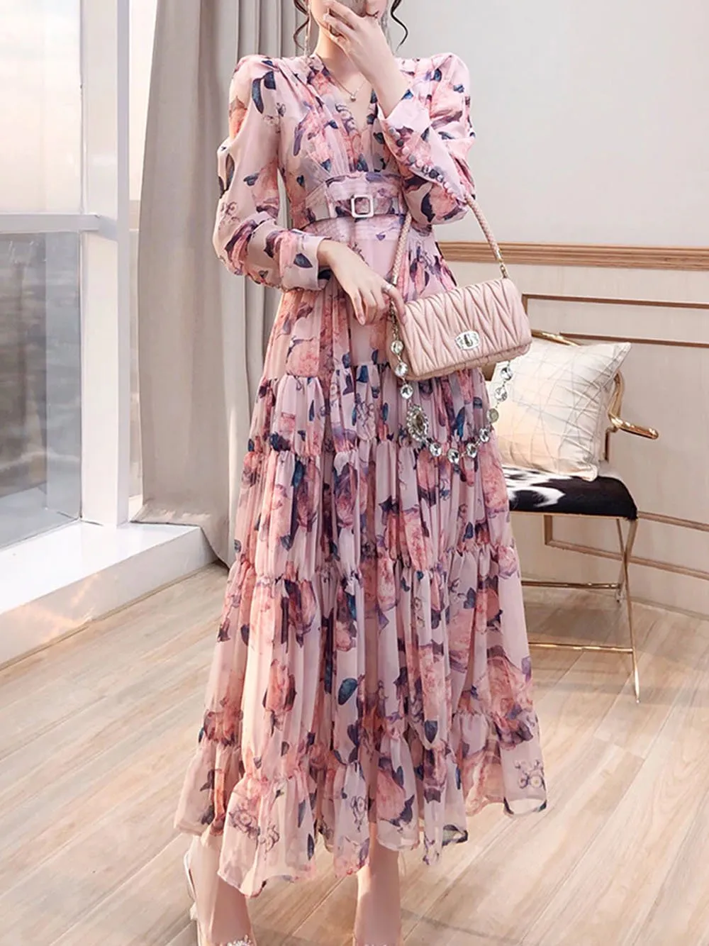 BAT-HEN Floral Maxi Dress