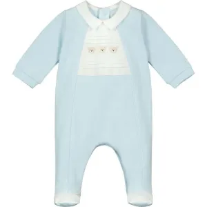 Boys Blue Cotton Freddie Babygrow