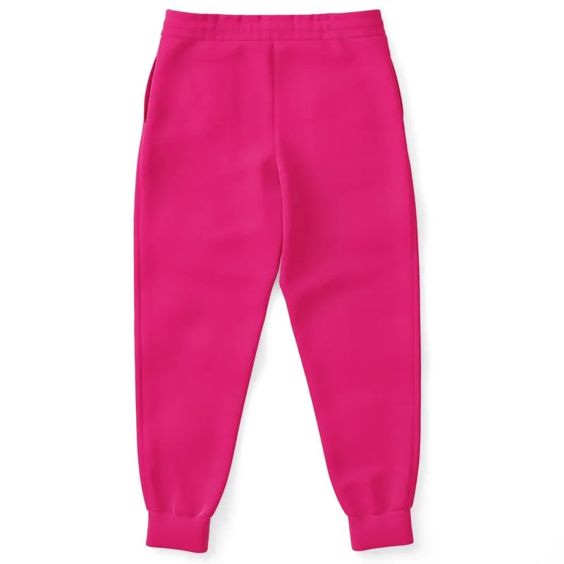 Bright Cool Pink Joggers | Unisex | with PLUS sizes | Bright Pure Cool Pink | C0M100Y25K0