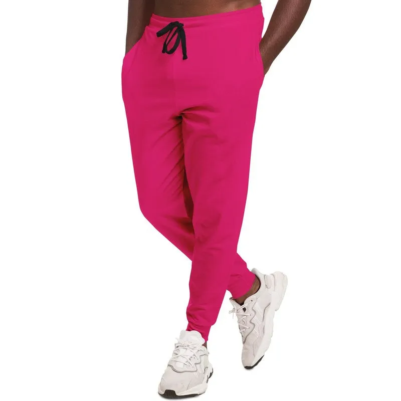 Bright Cool Pink Joggers | Unisex | with PLUS sizes | Bright Pure Cool Pink | C0M100Y25K0