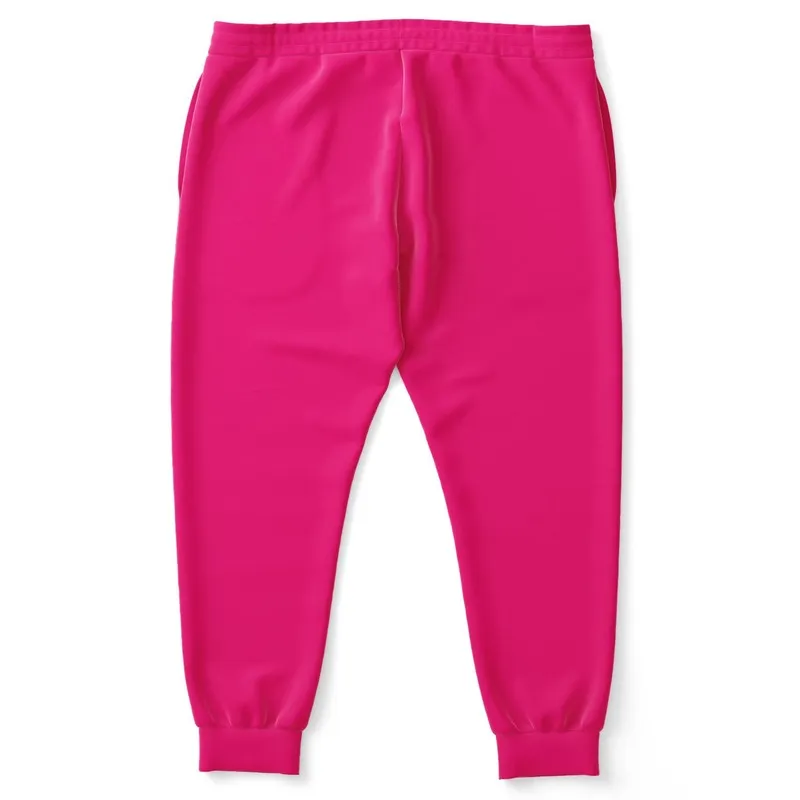 Bright Cool Pink Joggers | Unisex | with PLUS sizes | Bright Pure Cool Pink | C0M100Y25K0