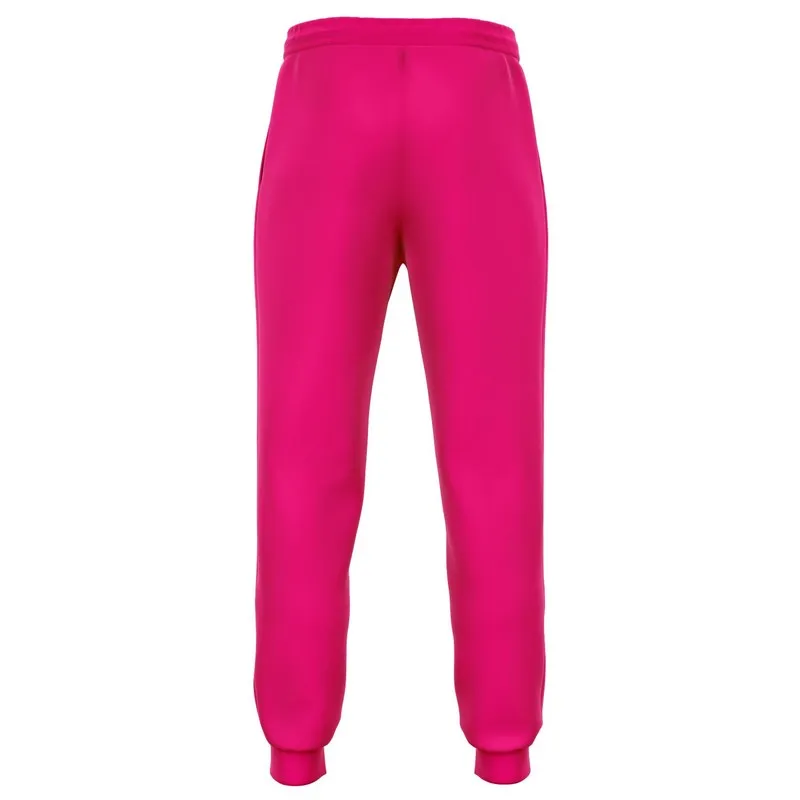 Bright Cool Pink Joggers | Unisex | with PLUS sizes | Bright Pure Cool Pink | C0M100Y25K0