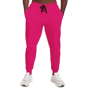 Bright Cool Pink Joggers | Unisex | with PLUS sizes | Bright Pure Cool Pink | C0M100Y25K0