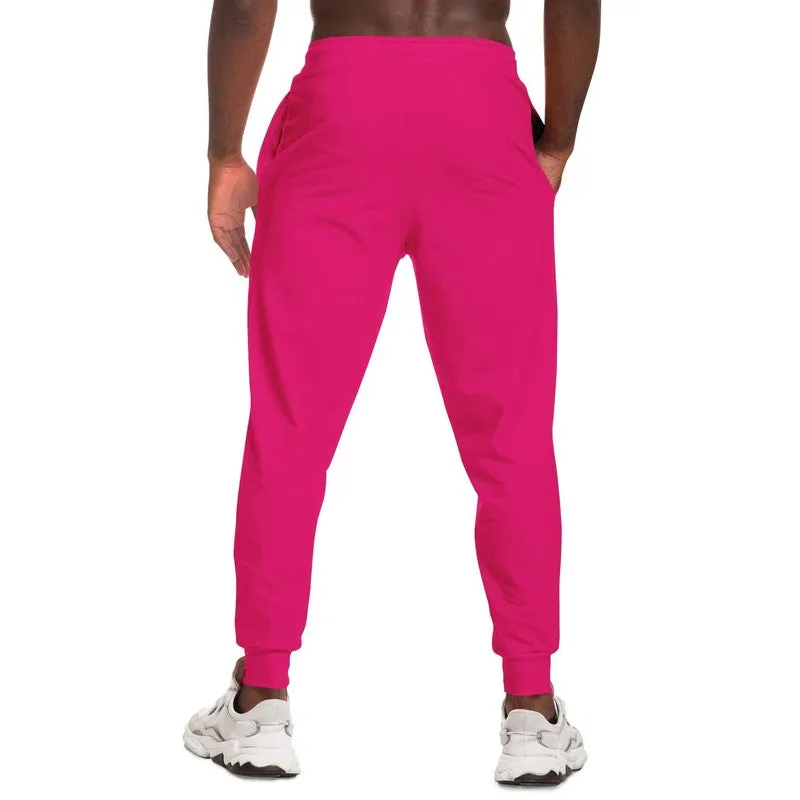Bright Cool Pink Joggers | Unisex | with PLUS sizes | Bright Pure Cool Pink | C0M100Y25K0