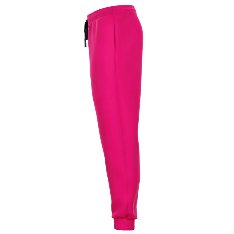 Bright Cool Pink Joggers | Unisex | with PLUS sizes | Bright Pure Cool Pink | C0M100Y25K0
