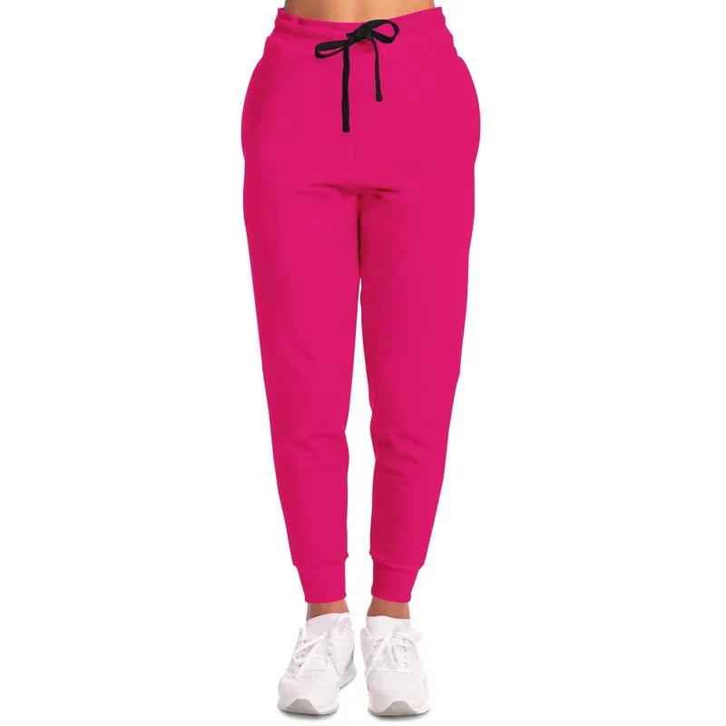 Bright Cool Pink Joggers | Unisex | with PLUS sizes | Bright Pure Cool Pink | C0M100Y25K0