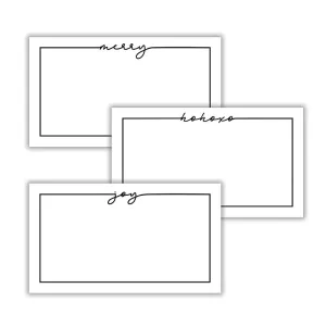 Classic Holiday Place Cards