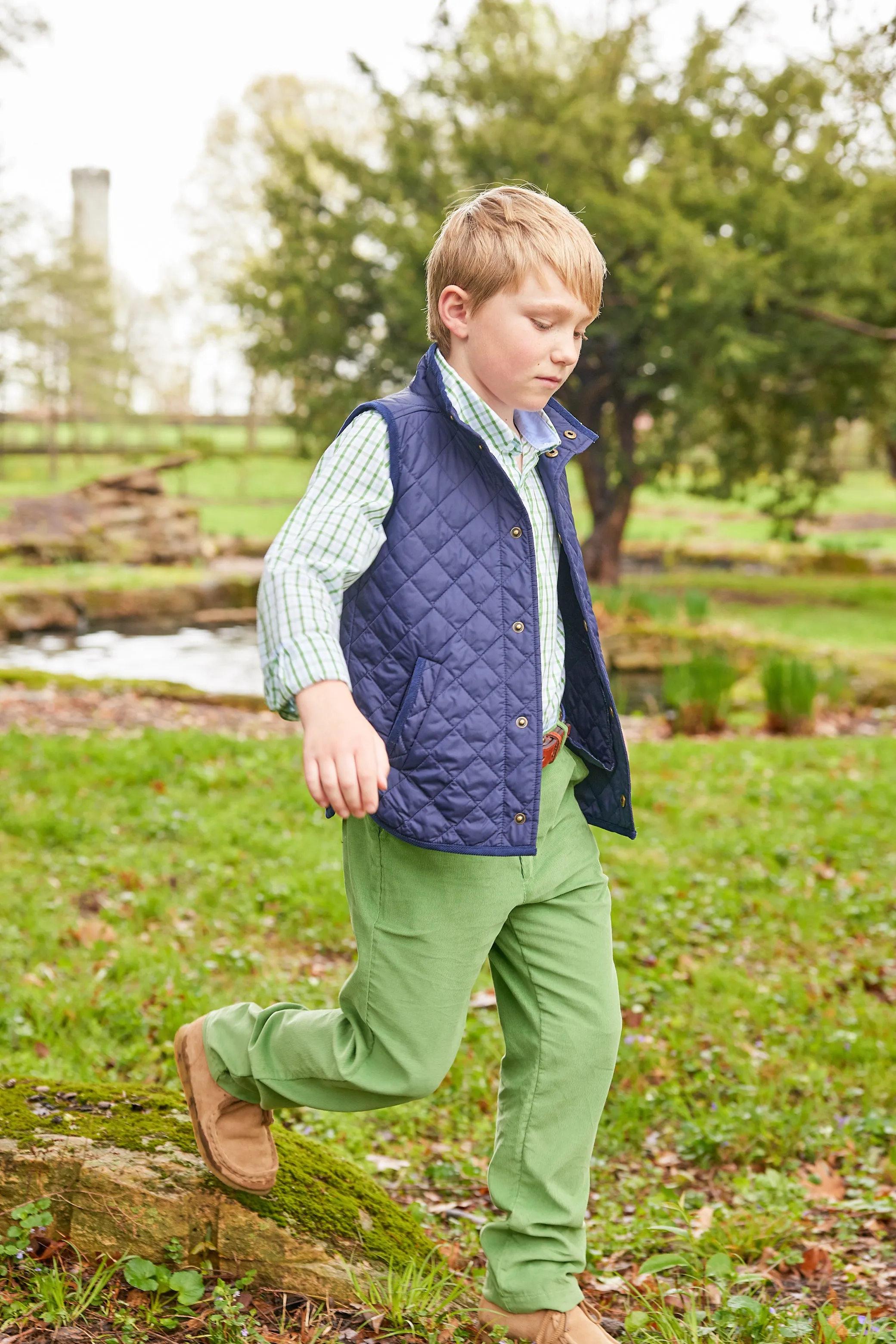 Classic Quilted Vest - Navy