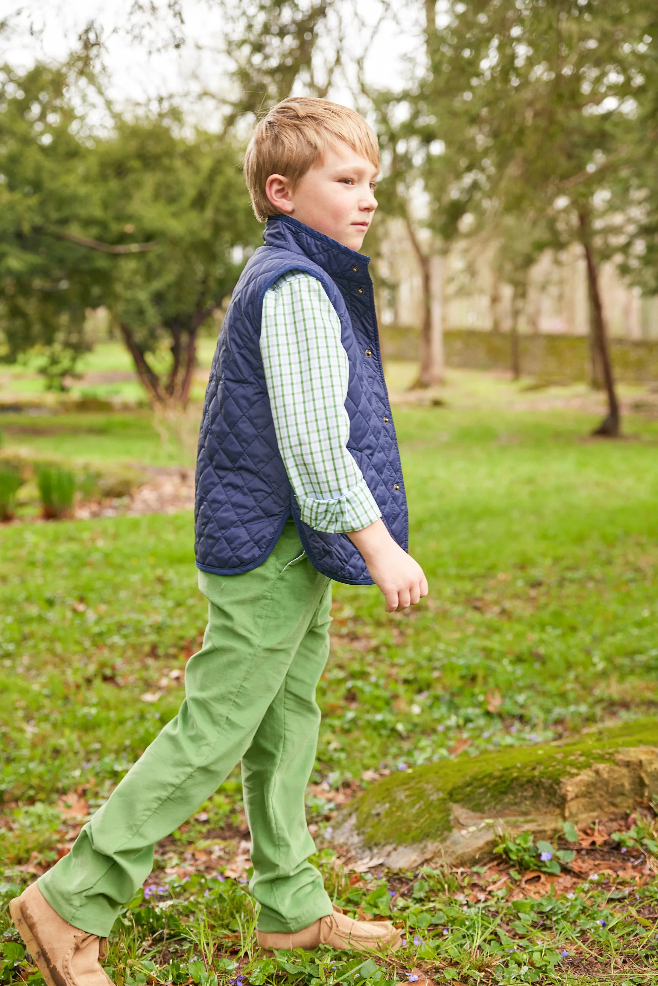 Classic Quilted Vest - Navy