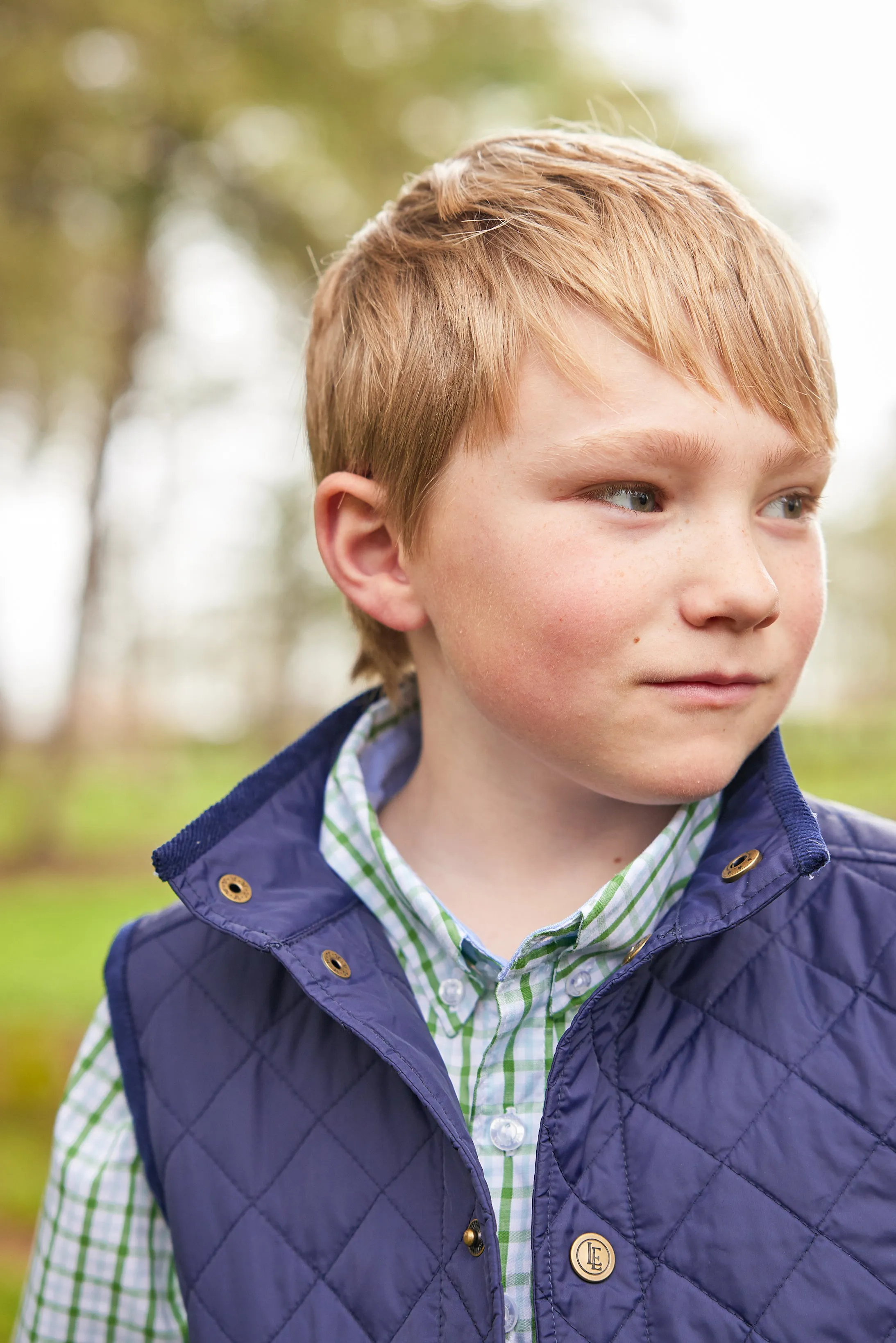 Classic Quilted Vest - Navy