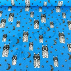 Cotton Jersey - Lynx - Blue