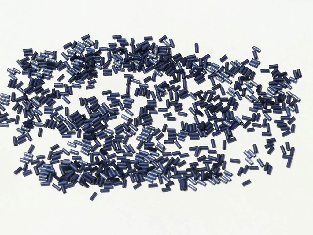 Dark Blue Opaque Pipe / Bugle Glass Seed Beads (Wholesale)