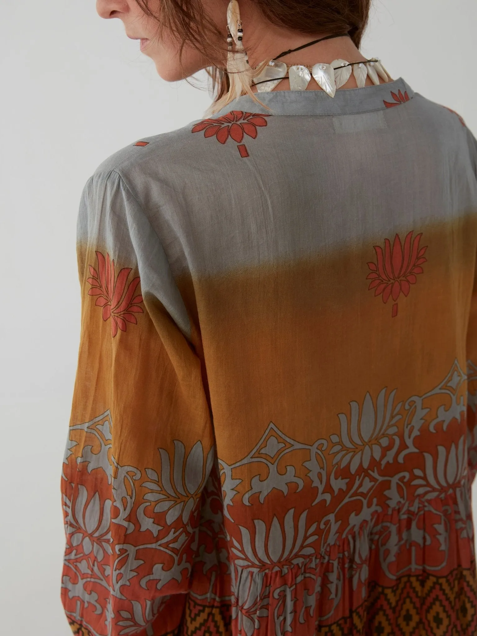 Didi Dress - Vasarely Sunset Grey