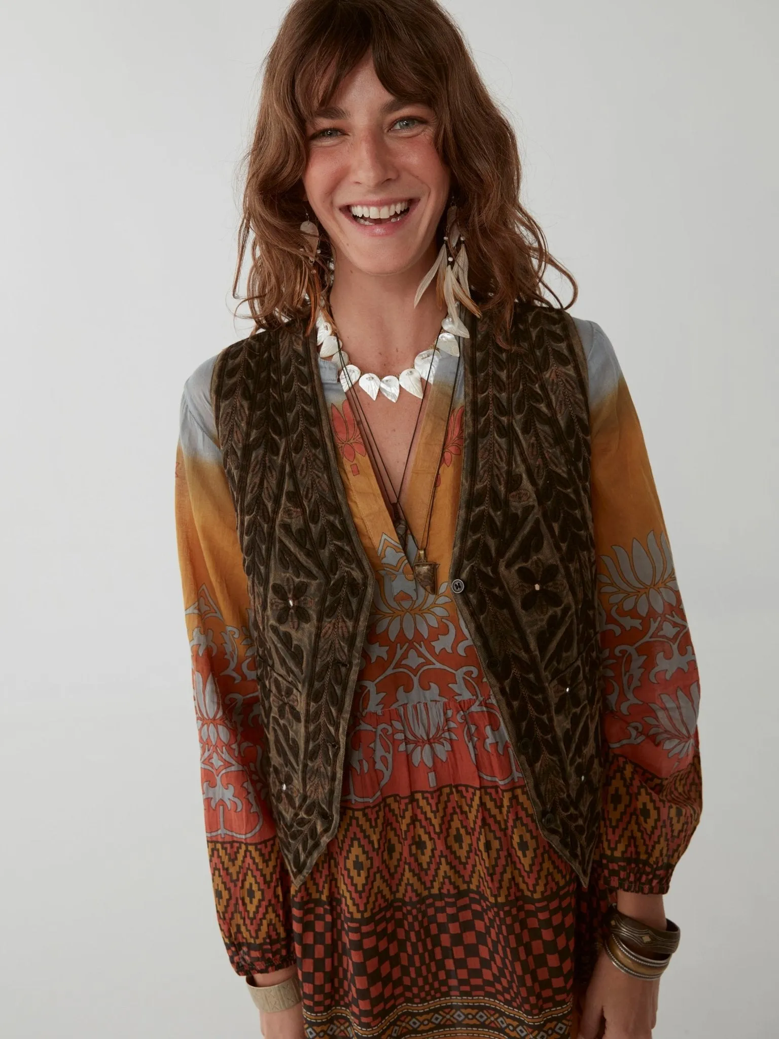 Didi Dress - Vasarely Sunset Grey