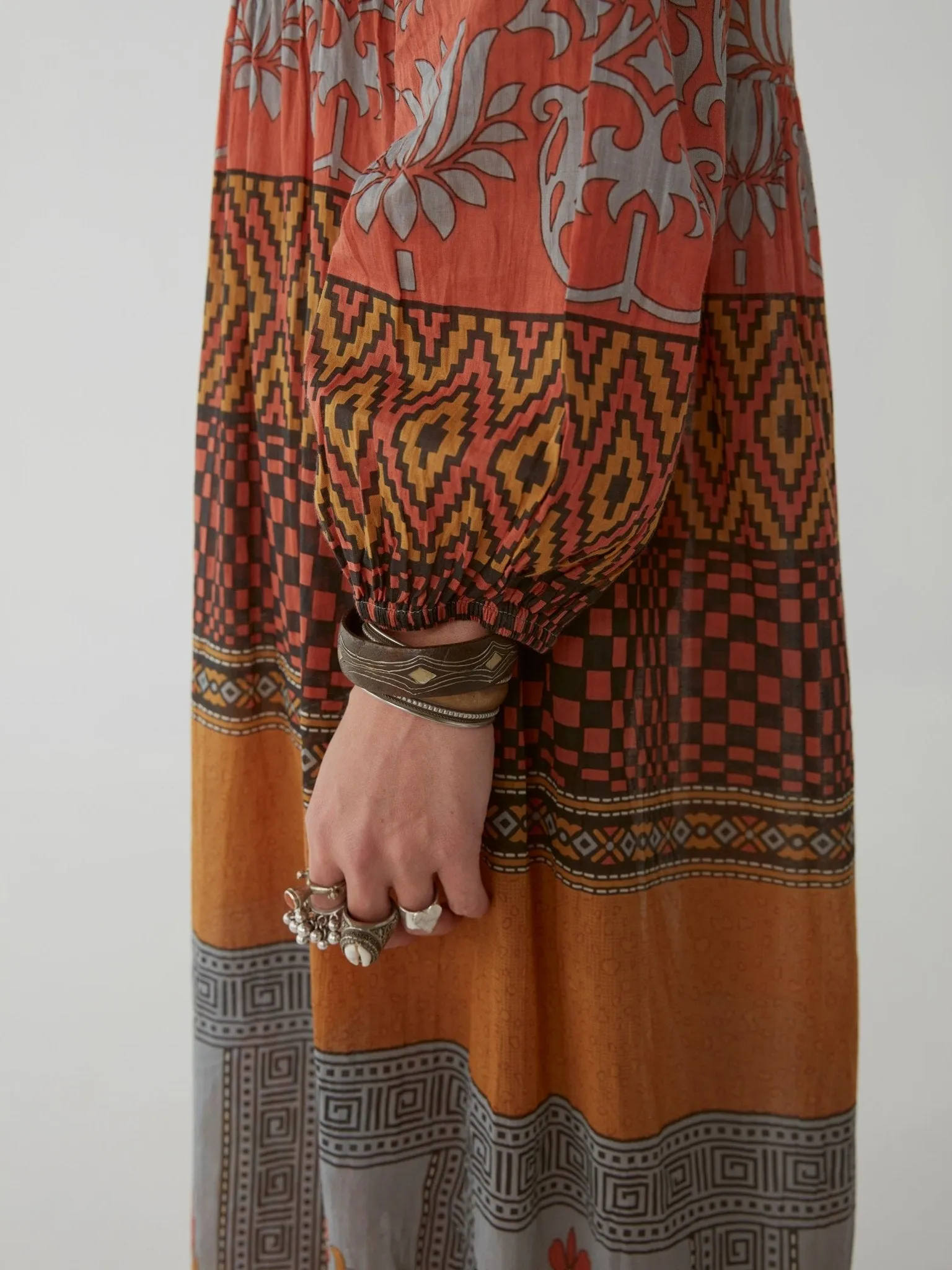 Didi Dress - Vasarely Sunset Grey