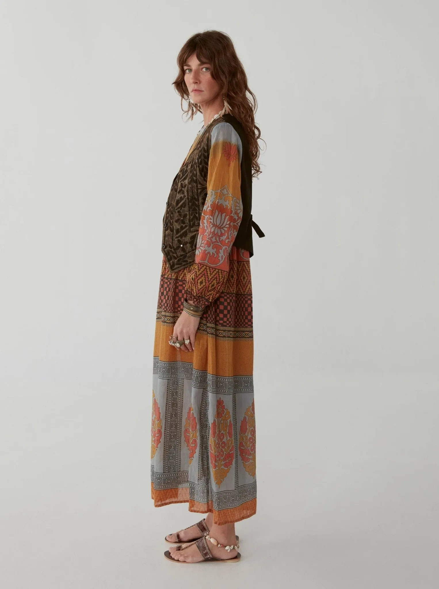 Didi Dress - Vasarely Sunset Grey