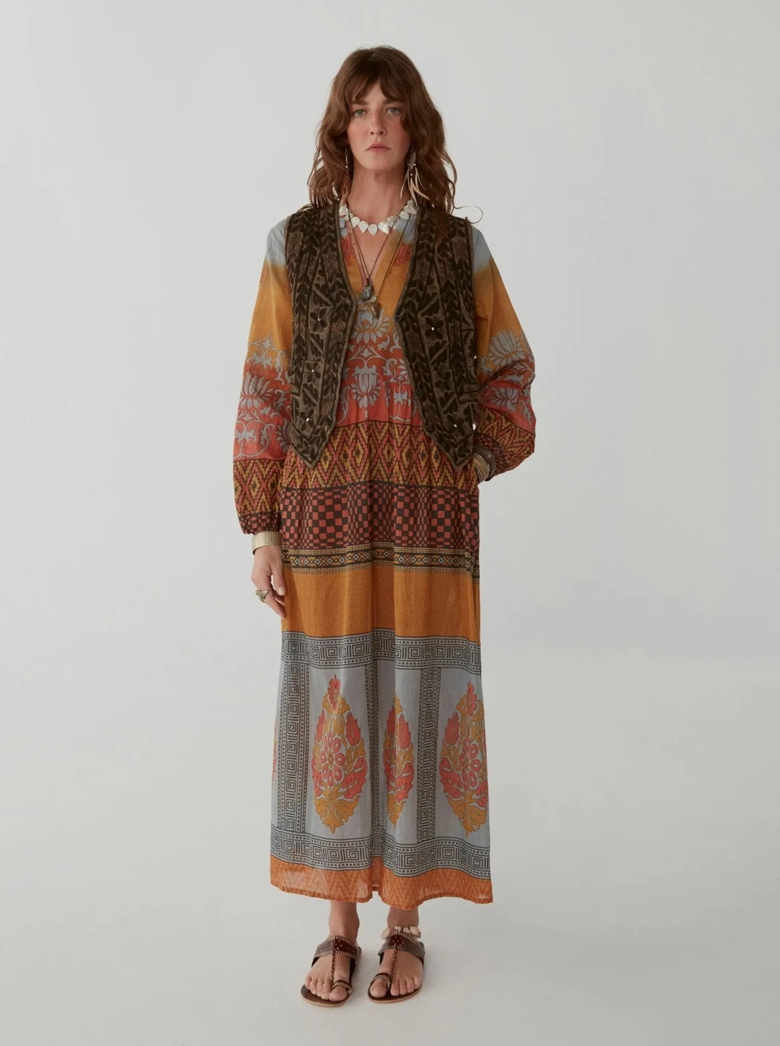 Didi Dress - Vasarely Sunset Grey