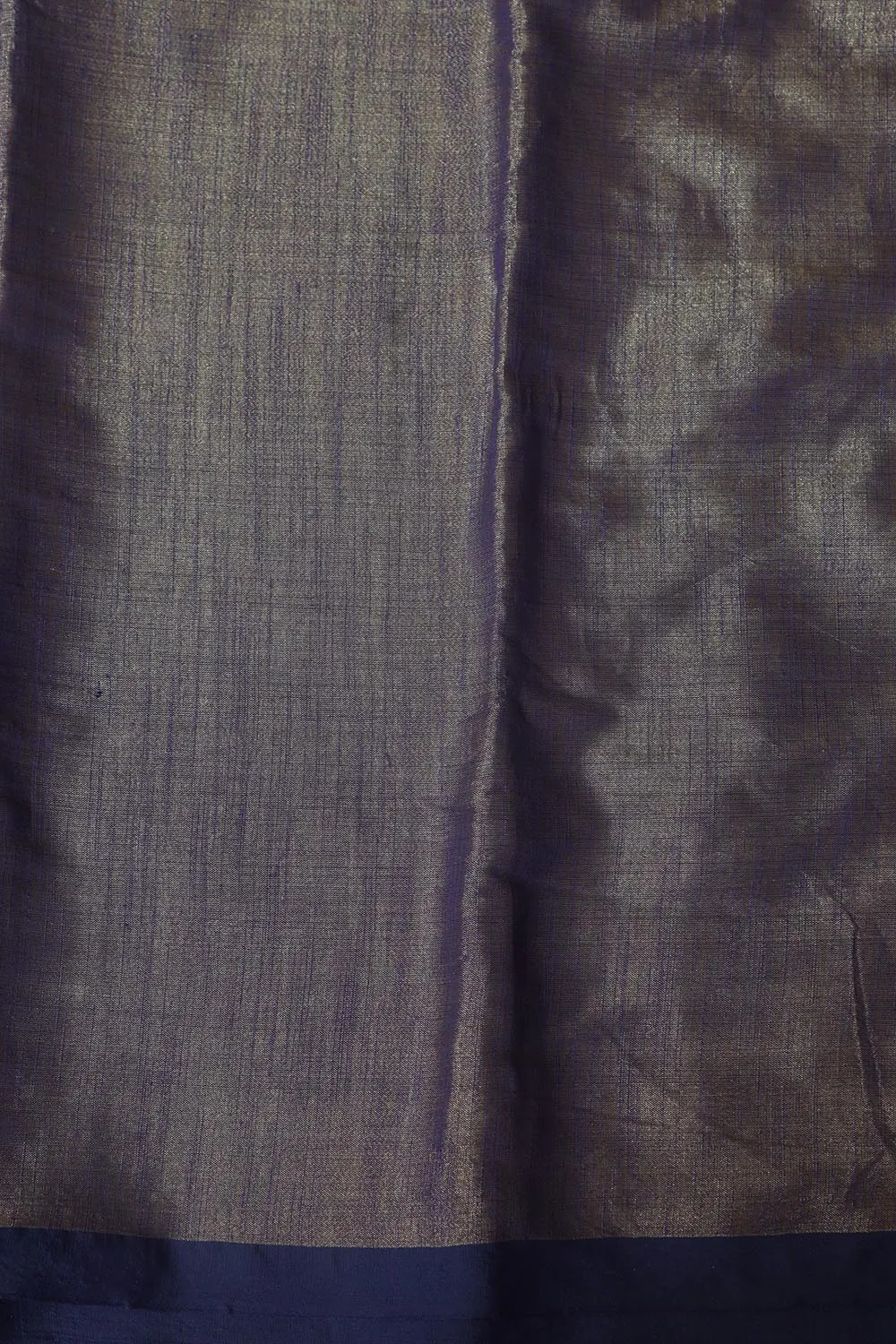 Elegant Blue Plain Tissue Cotton Suit With Banarasi Kimkhwab Design Silk Dupatta