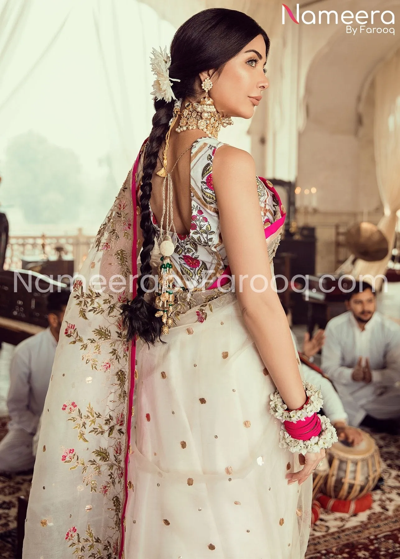 Elegant Wedding wear Pakistani Saree Style 2021 #PN115