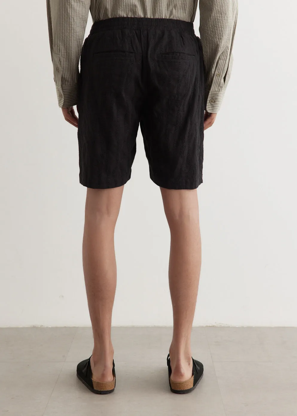 Embroidered Smokestack Shorts