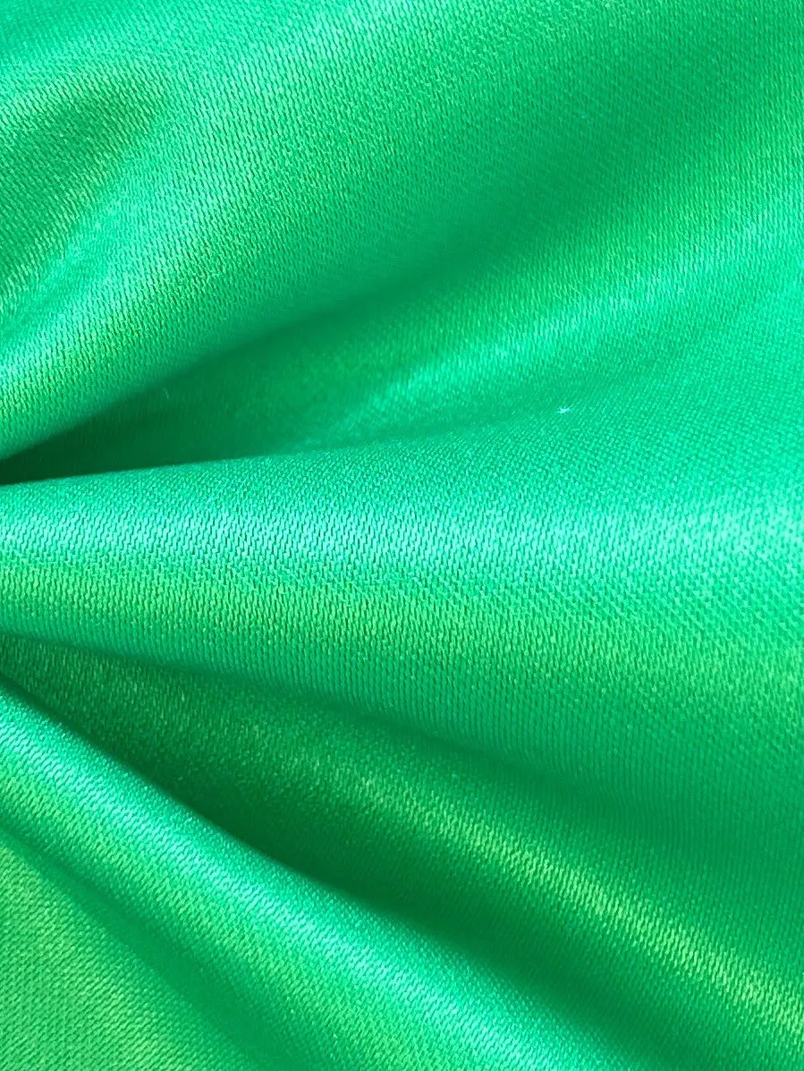 Emerald Polyester Satin - Majestic
