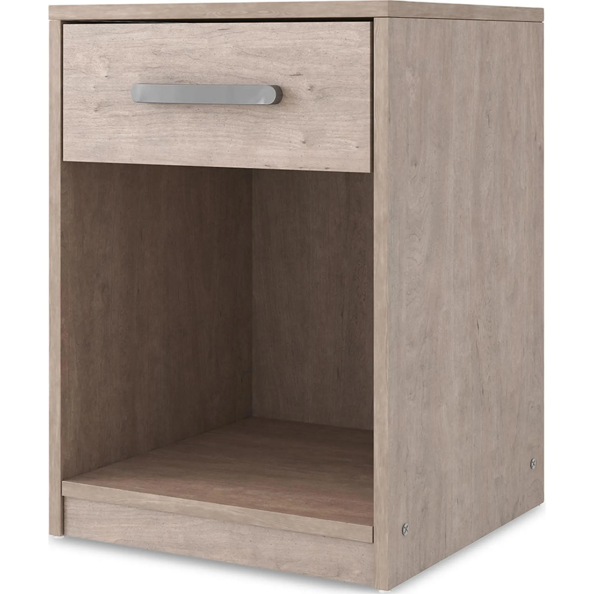 Flannia Nightstand - Black/Gray
