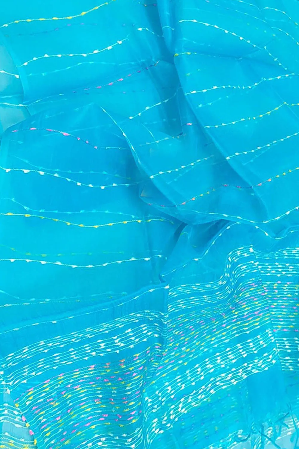 Get the Best Blue Bhagalpur Pure Tussar Silk Dupatta Online - Shop Now!