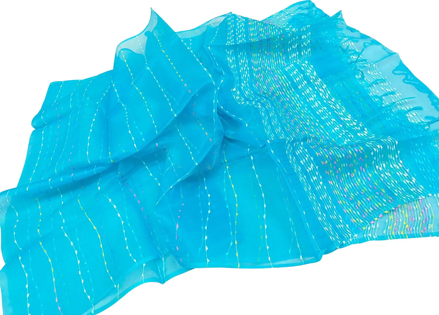 Get the Best Blue Bhagalpur Pure Tussar Silk Dupatta Online - Shop Now!