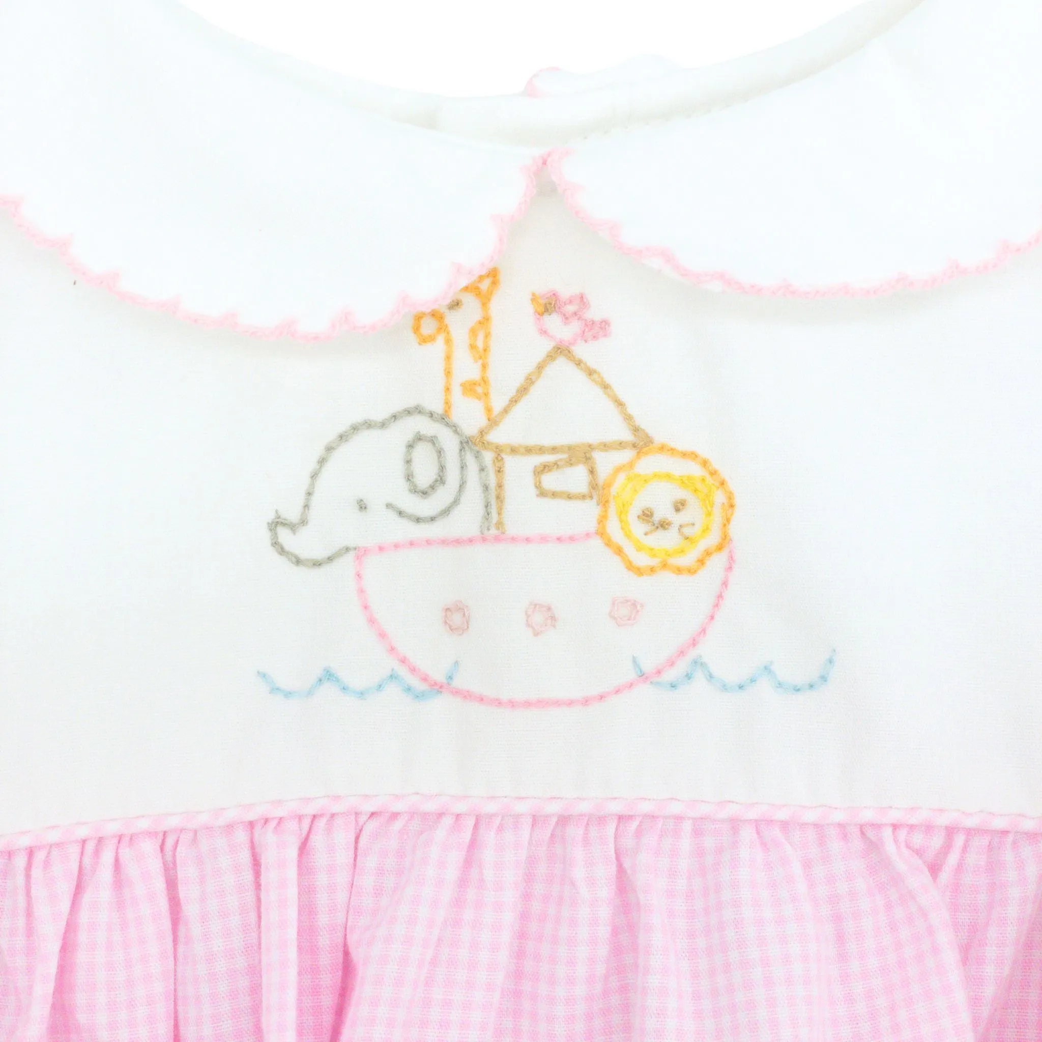 Girls Noah's Ark Embroidered Bubble
