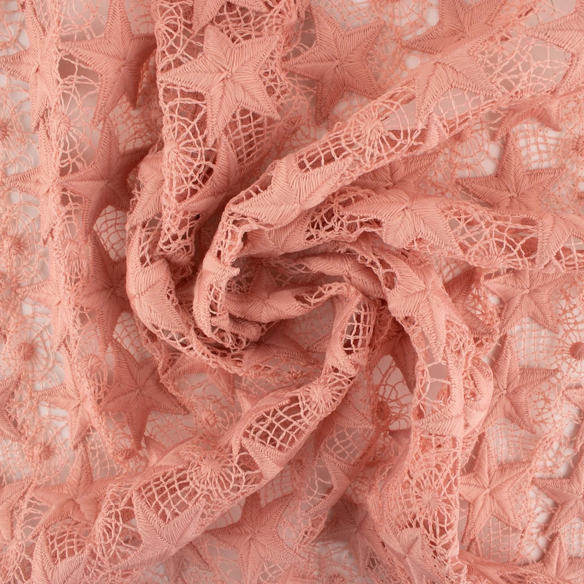 Guipure - CLEOPATRA - Stars - Pink