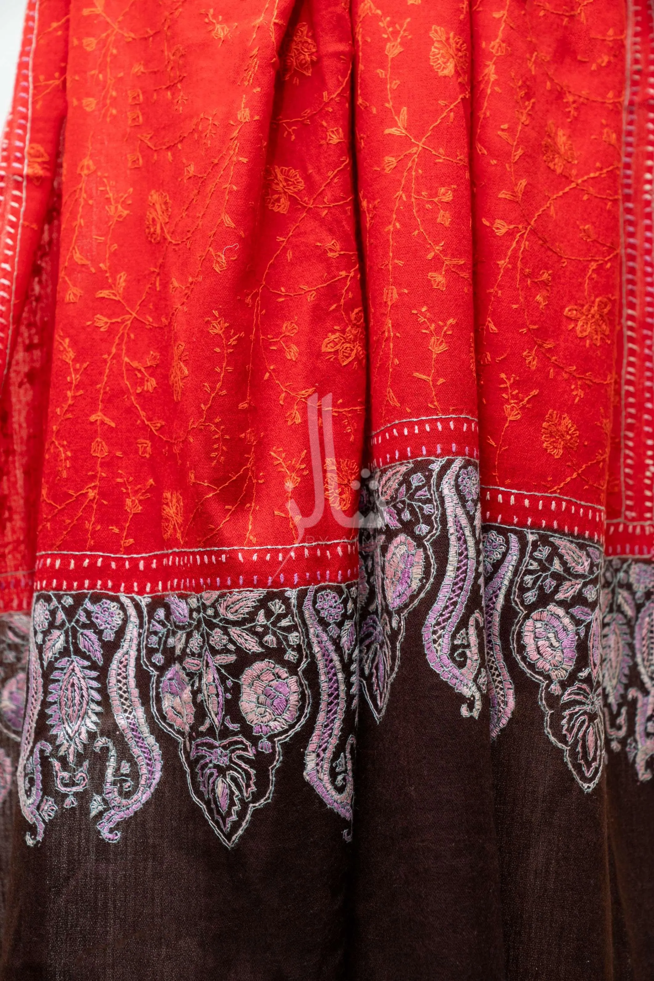 Intricate Papermache Palla - Shawl