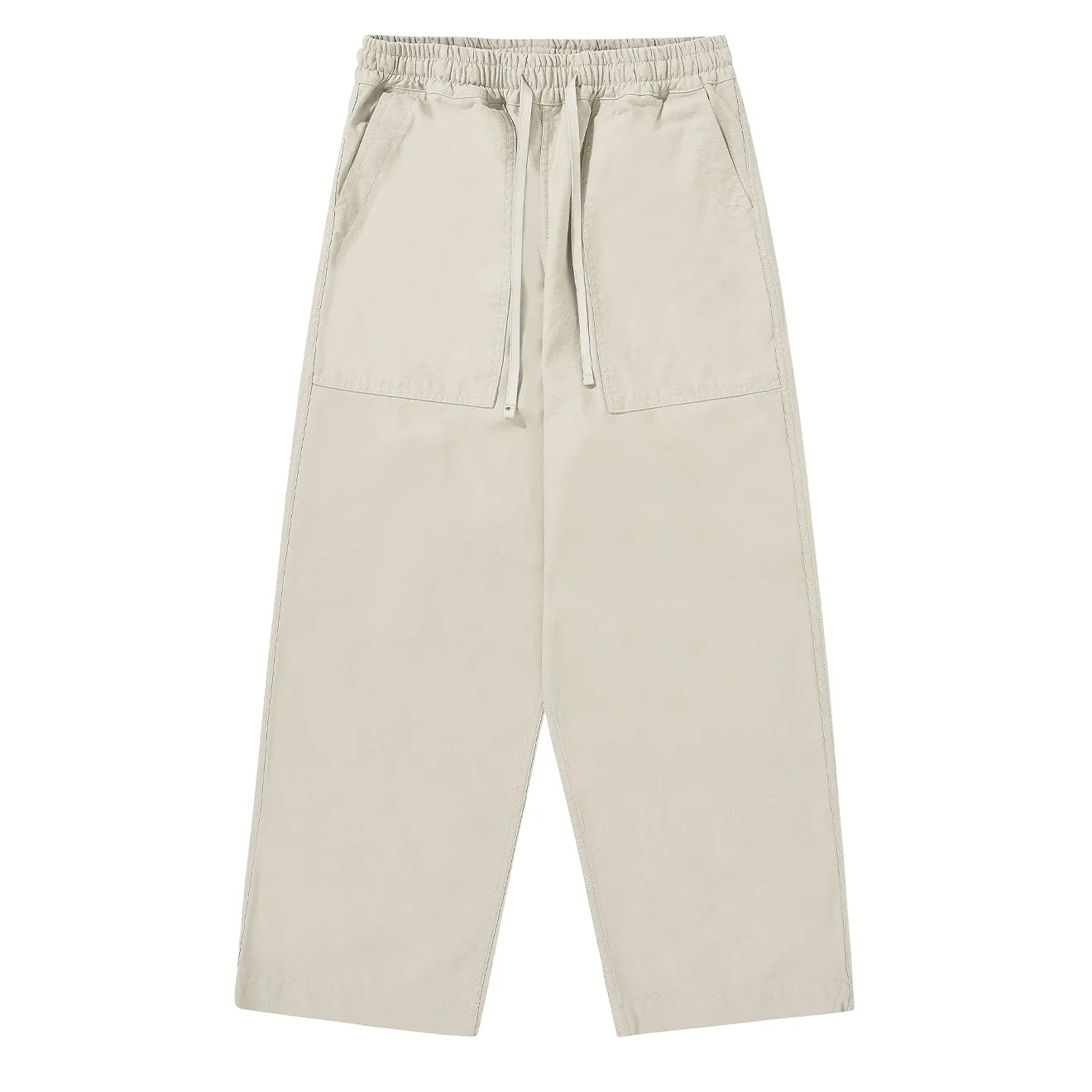 Kappy Heavy Cotton Fatigue Pants Cream