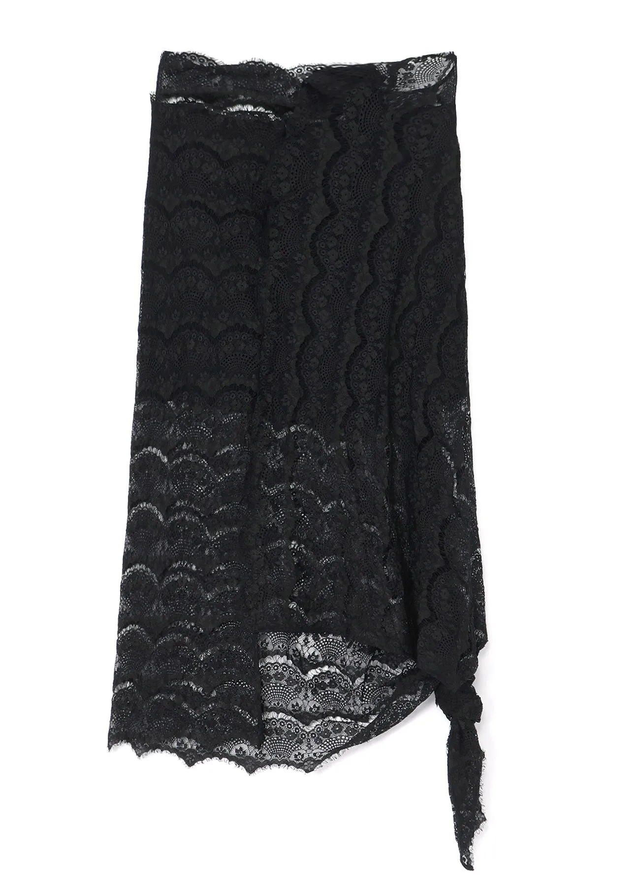LAWN   SATIN SCALLOP SKIRT