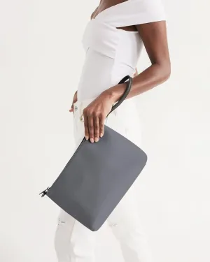 Medium Dark Blue Gray Zip Pouch | Medium Dark Pale Blue Gray | C10M10Y0K60
