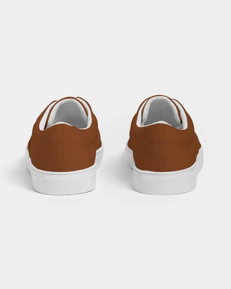 Medium Dark Orange Men's Canvas Sneakers | Men's | Medium Dark Pure Orange | C0M75Y100K60