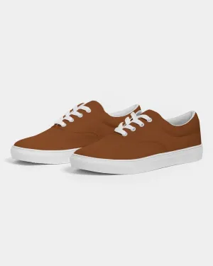 Medium Dark Orange Men's Canvas Sneakers | Men's | Medium Dark Pure Orange | C0M75Y100K60