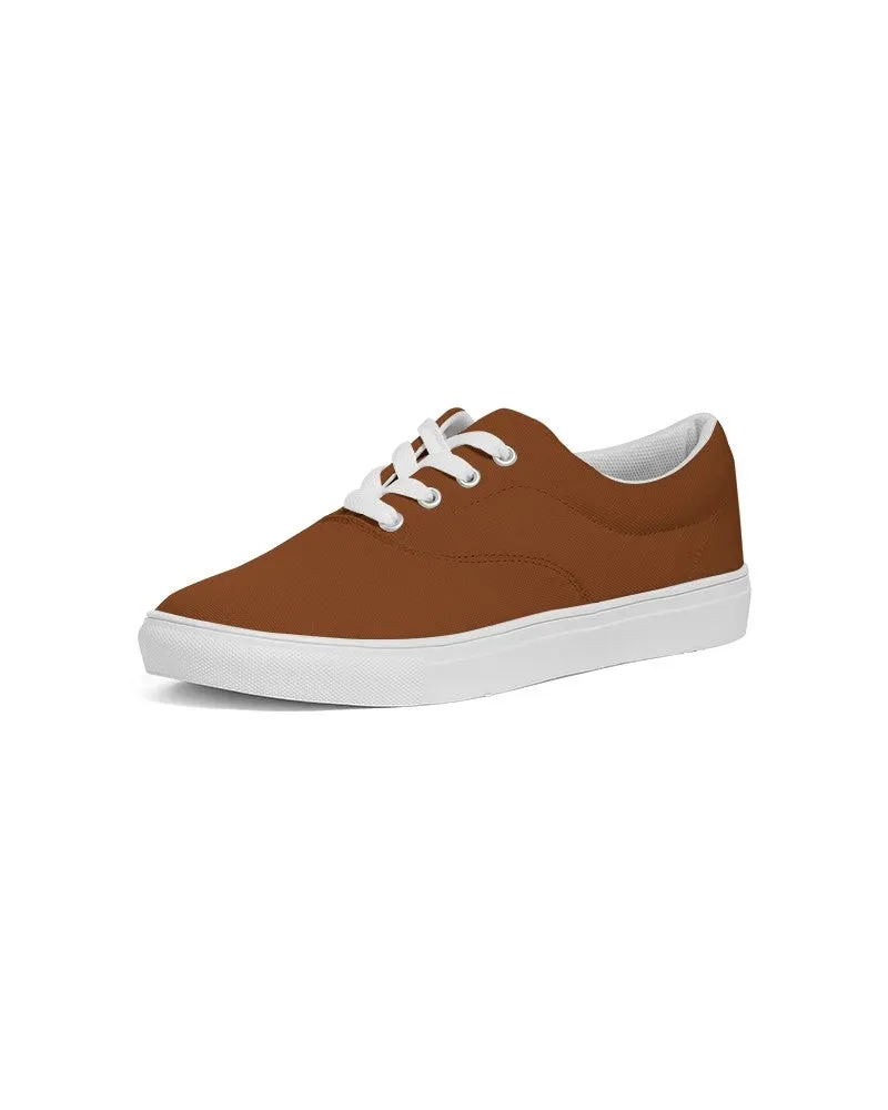 Medium Dark Orange Men's Canvas Sneakers | Men's | Medium Dark Pure Orange | C0M75Y100K60