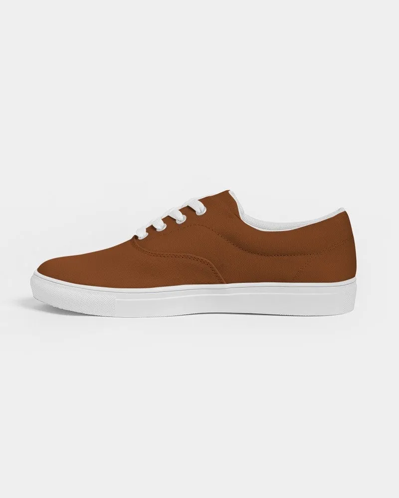 Medium Dark Orange Men's Canvas Sneakers | Men's | Medium Dark Pure Orange | C0M75Y100K60